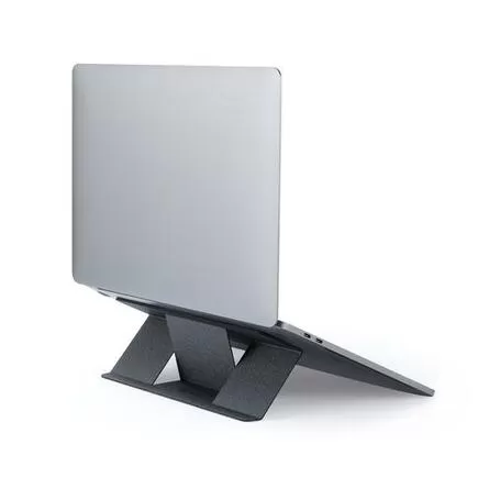 Подставка из веганской кожи на клейкой основе MOFT Laptop Stand Mini для MacBook, серый