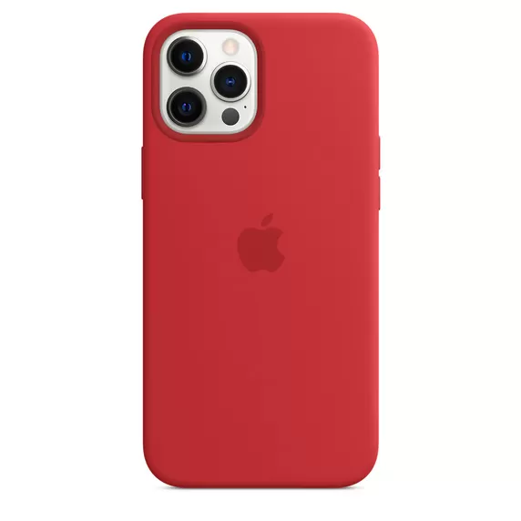 Чехол силиконовый MagSafe iPhone 12 Pro Max, красный